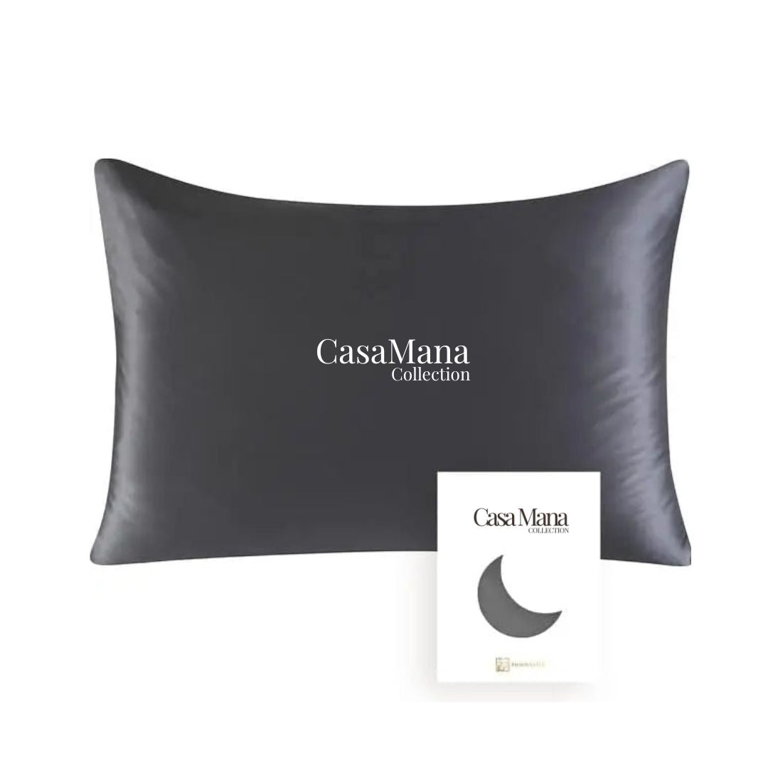 Taie d’oreiller en soie de mûrier 19 Momme – Le Rituel Nuit Casa Mana